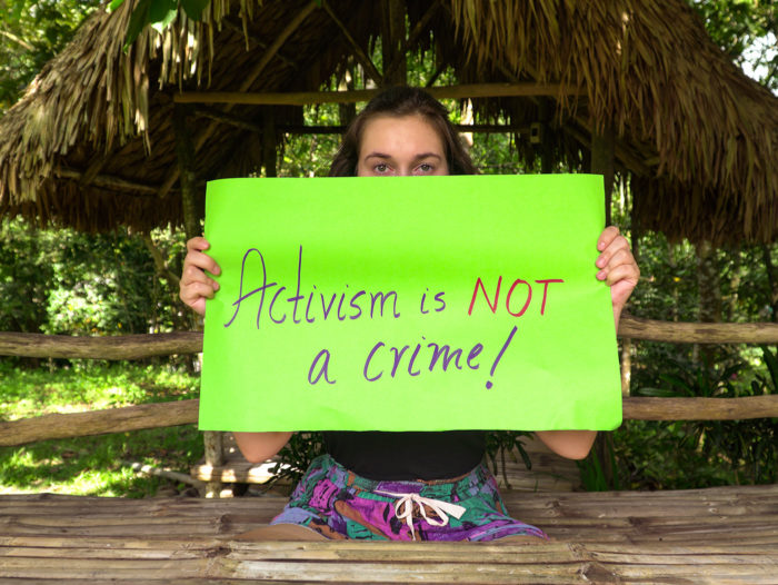 Activism is not a crime