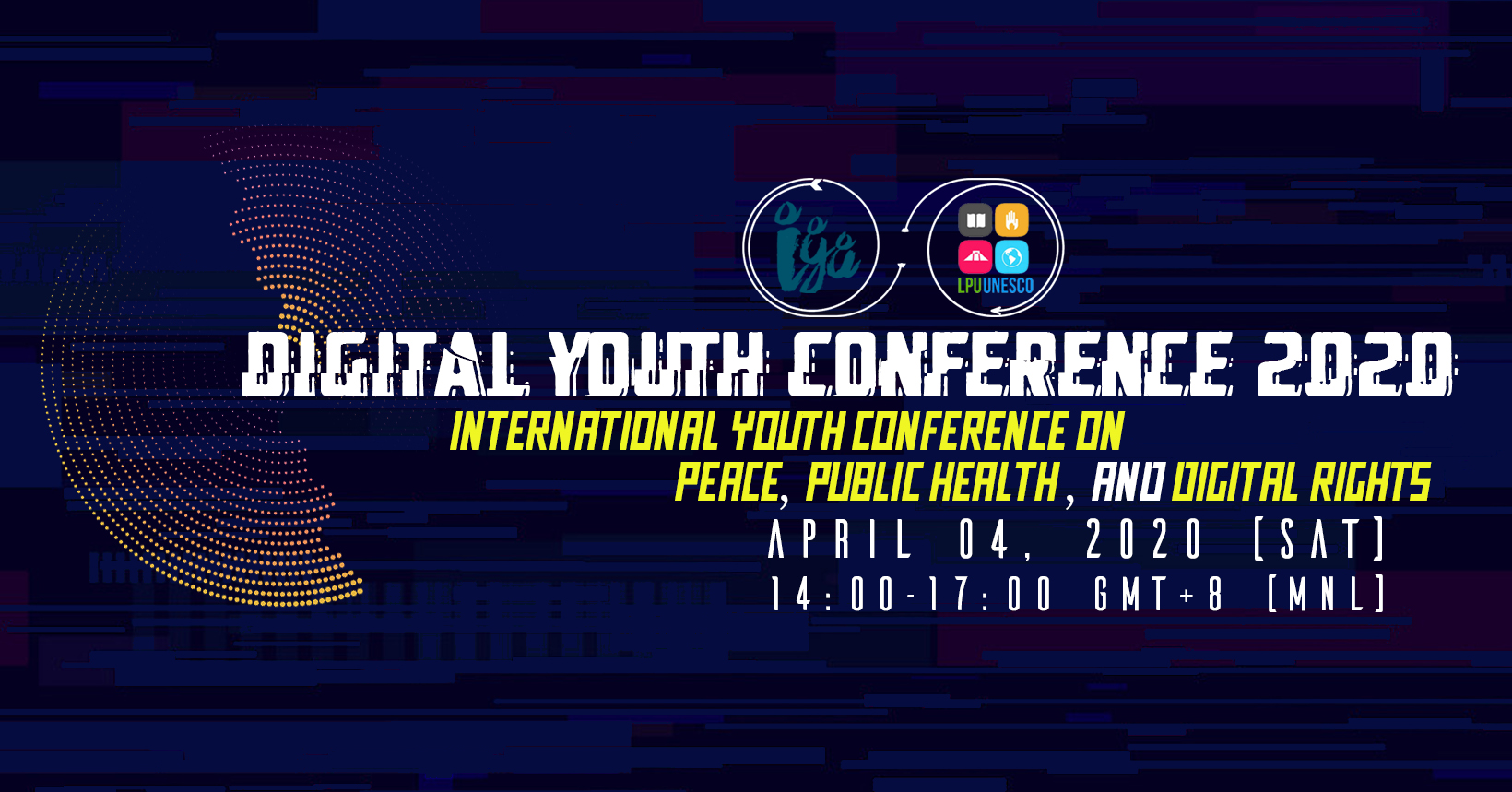Banner of digital youth conference